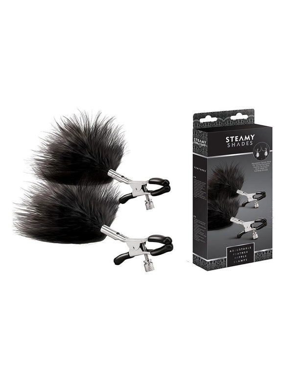 Steamy Shades Adjustable Feather Nipple Clamps