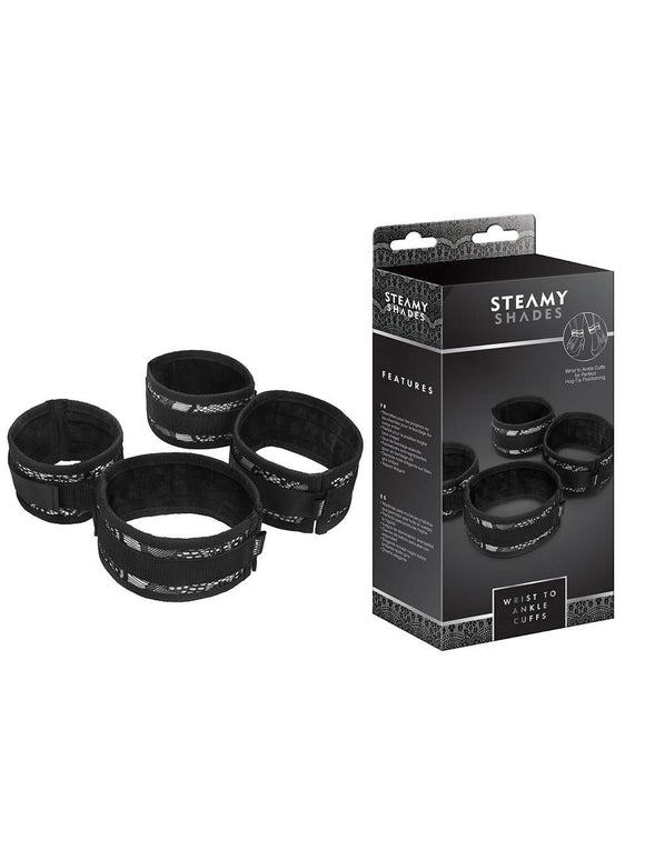 Steamy Shades Wrist To Ankle Cuffs